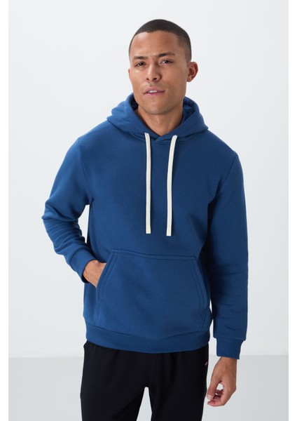 Parlament Pamuklu Kalın Içi Tüylü Yumuşak Dokulu Comfort Fit Nakışlı Erkek Sweatshirt - 88419