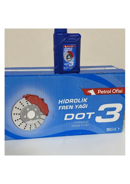 Hidrolik Fren Yağı Dot 3 500 ml 20'li fiyatları