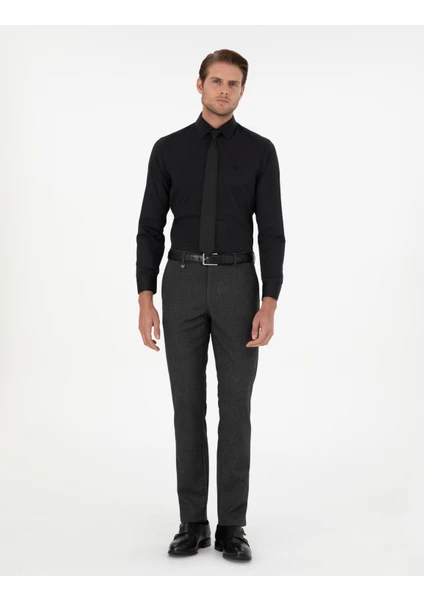 Pierre Cardin Erkek Antrasit Slim Fit Kumaş Pantolon 50297524-VR006