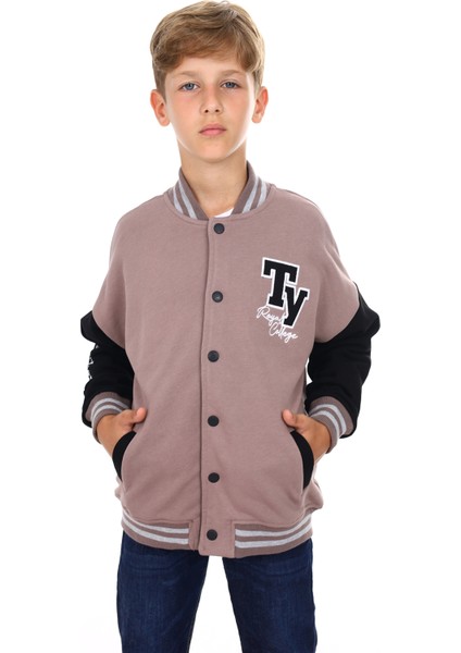 Erkek Çocuk Nakışlı Kolej Hırka