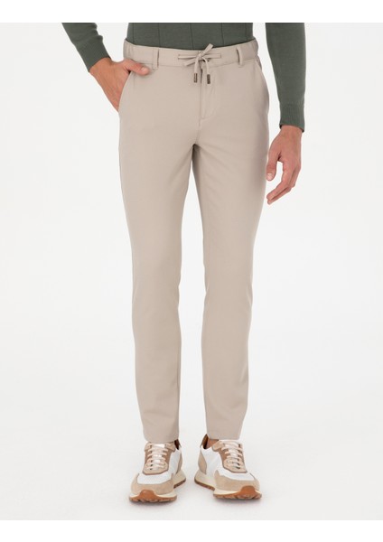 Erkek Bej Slim Fit Kanvas Pantolon 50295934-Vr011 fiyatları