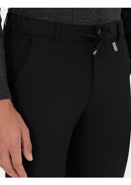 Erkek Siyah Slim Fit Jogger Kanvas Pantolon 50295934-VR046 indirimleri