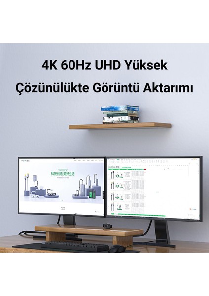 4K/60Hz 2K/165Hz Displayport 1.2 Kablo 3 Metre