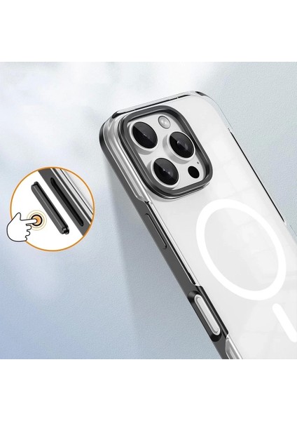 Apple Iphone 16 Pro Max Kılıf Magsafe Şarj Arka Kapak Güçlü Mıknatıs Polar