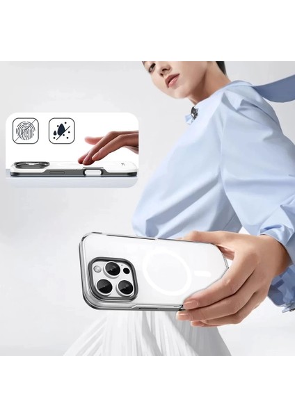 Apple Iphone 16 Pro Max Kılıf Magsafe Şarj Arka Kapak Güçlü Mıknatıs Polar