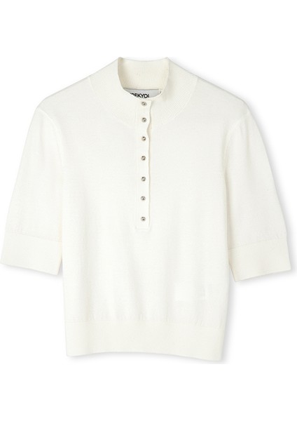 Metal düğmeli triko IW6240050268096 indirimleri