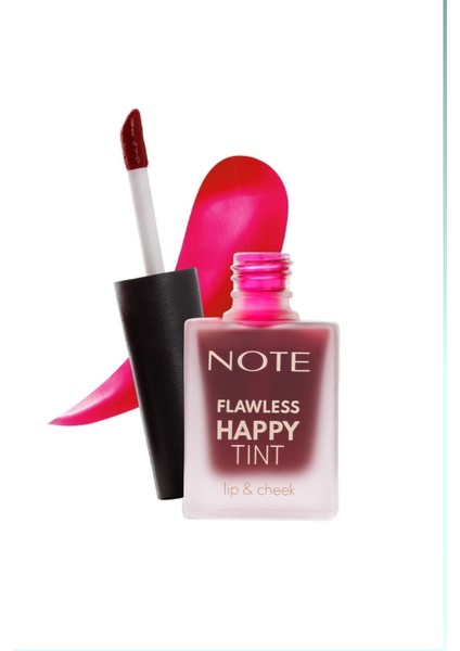 Flawless Happy Tint Lip & Cheek 03 Sweet Pink Dudak Ve Yanak Renklendirici Likit Allık - Pembe