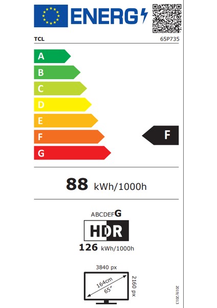 65P735 65" 165 Ekran Dahili Uydu Alıcılı 4K Ultra HD Smart LED TV