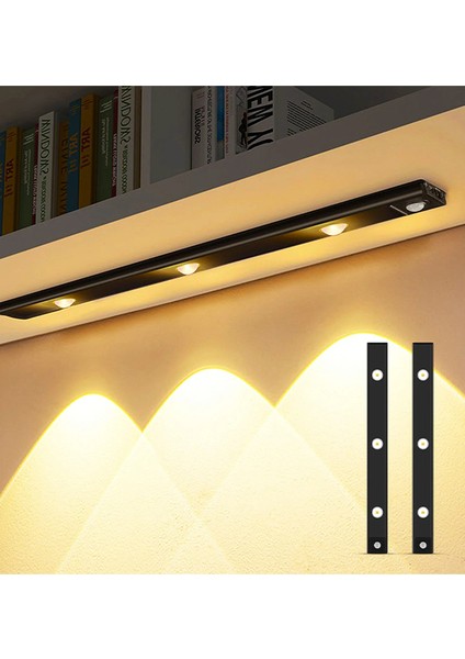 Hero Led HL-5517 40 cm 4W Hareket Sensörlü Şarjlı Mıknatıslı Taşınabilir LED Cabinet Tezgah Üstü