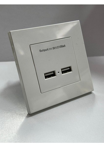 USB Duvar Prizi 2 Port 220 Volt USB Çevirici 2 Li USB Duvar Prizi