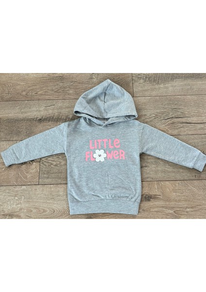 2 Iplik Kız Çocuk Kapüşonlu Sweat