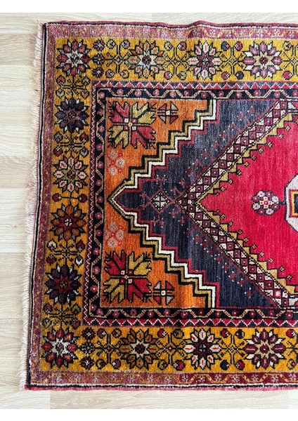 113X210 cm Canlı Renkli Anadolu Kilimi Ev El Dokuma Kilim