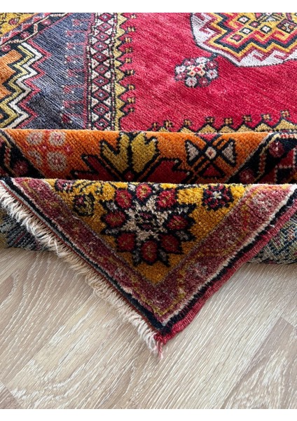 113X210 cm Canlı Renkli Anadolu Kilimi Ev El Dokuma Kilim