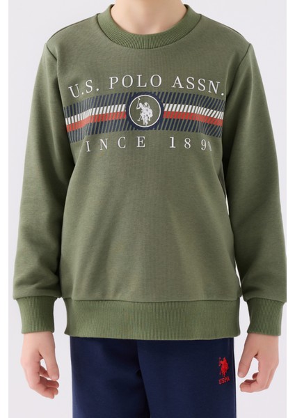 Pamuklu Beli Lastikli Bisiklet Yaka Şardonlu Eşofman Takımı Erkek Çocuk Eşofman Takımı US1907 fırsatları