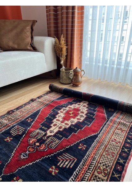 100X180 cm El Dokuma Canlı Renkli Dekoratif Yün Türk Kilim Yıkanabilir Kilim