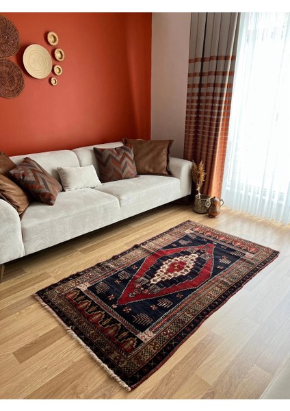 100X180 cm El Dokuma Canlı Renkli Dekoratif Yün Türk Kilim Yıkanabilir Kilim