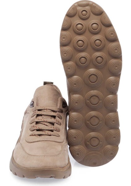 Vizon Nubuk Deri Erkek Sneaker - E24I1AY56904-A65