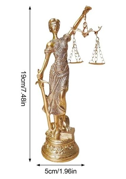 Themis Adalet Kadını Heykeli Biblo Ev Ofis Dekoru Hediyelik Eşya