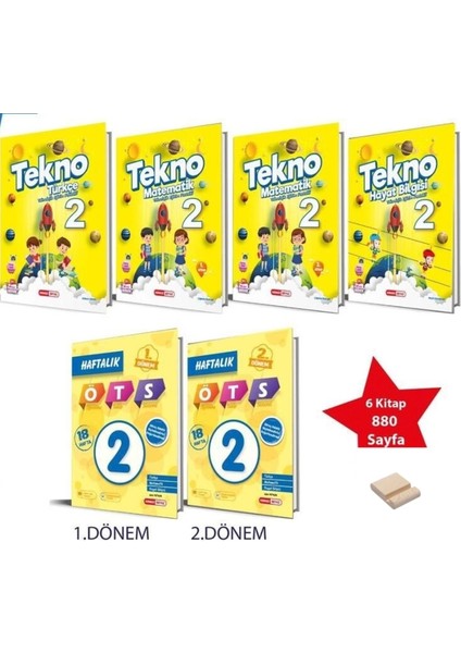 (Sınıf: 2) 2025 Tekno Plus Set ( 6 Kitap )