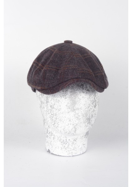 Kışlık 8 Parca Desenli Italyan Kalıp Yünlü Peaky Blinders Model Erkek Kasket Şapka fiyatları