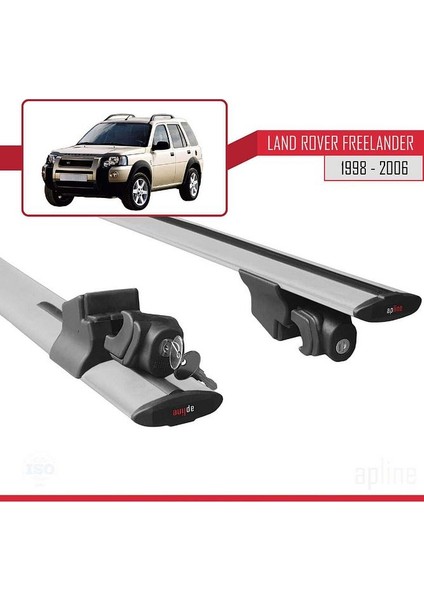 Land Rover Freelander (L314) 1998-2006 Arası İle Uyumlu Hook Model Ara Atkı Tavan Barı Gri 2 Adet