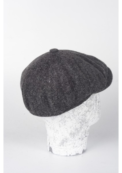 Kışlık 8 Parca Balık Sırtı Italyan Kalıp Yünlü Peaky Blinders Model Erkek Kasket Şapka fırsatları