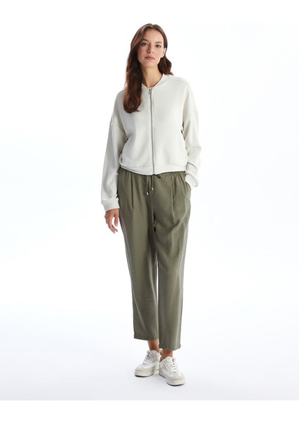 Lcw Vision Kolej Yaka Oversize Kadın Fermuarlı Sweatshirt fiyatları