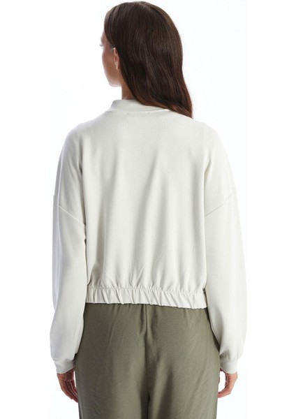 Lcw Vision Kolej Yaka Oversize Kadın Fermuarlı Sweatshirt fırsatları