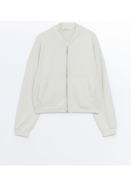 Lcw Vision Kolej Yaka Oversize Kadın Fermuarlı Sweatshirt indirimleri