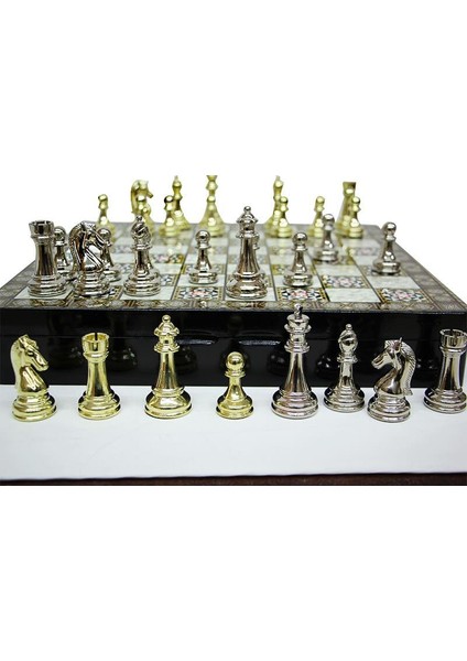 Satranç Taşı Zamak Kutulu Satranç Takımı Seti Hediyelik modelleri
