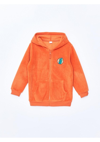 Lcw Kids Bisiklet Yaka Uzun Kollu Baskılı Erkek Bebek Fermuarlı Sweatshirt