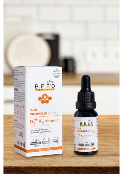 Beeo Propolis D3+K2 Damla