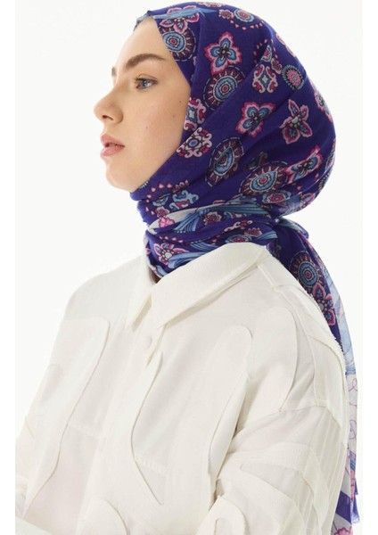 Lotus Fiyonk Desen Şeker Pembe Pamuklu Şal fırsatları