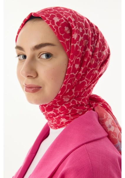 Lily Bahar Desen Şeker Pembe Pamuklu Şal fiyatları