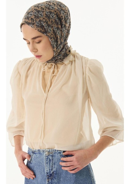 Daisy Çiçek Desen Fuşya Pamuklu Şal fiyatları