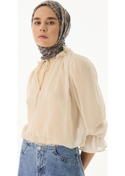 Daisy Çiçek Desen Fuşya Pamuklu Şal modelleri