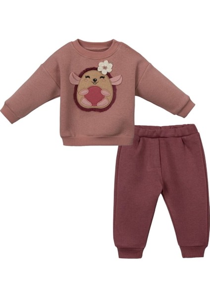 247258 Kız Bebek Pudra Kirpicik Figürlü 2'li Takım