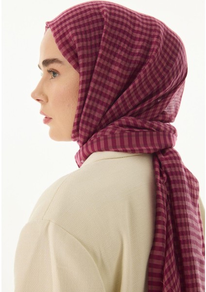 Stella Pötikare Desen Fuşya Yün Ipek Şal fiyatları