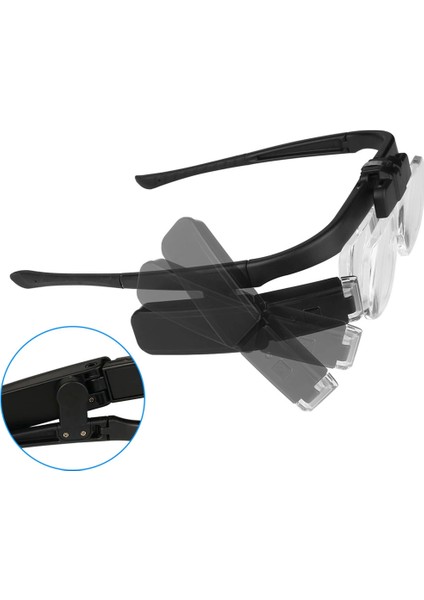 Şarjlı Gözlük Tip Büyüteç Mercek Lup Lensleriyle Taşıma Çantalı 11642DC fırsatları