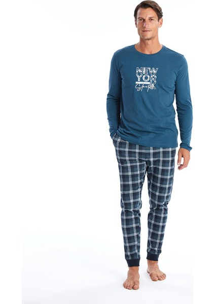 Lc Waıkıkı Baskılı Standart Kalıp Erkek Pijama Takımı