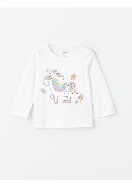 Lcw Baby Bisiklet Yaka Uzun Kollu Baskılı Kız Bebek Pijama Takımı 2'li fiyatları