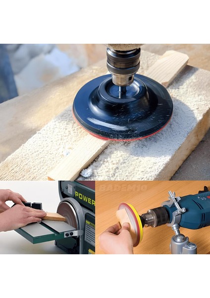 10 Adet 125 mm Cırt Zımpara Kağıdı (220 Kum) Avuç Içi El Zımparaları Spiral Taşlama
