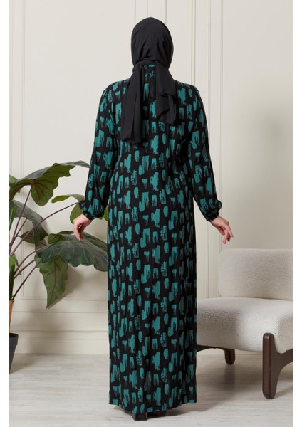 Kadin Buyuk Beden Oversize Rahat Kalıp Yazlik Elbise Alaçatı Model