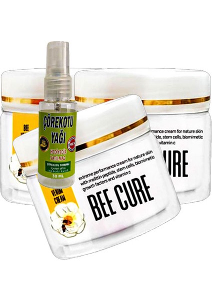 Beecure 100 ml 2+1 Arı Zehri Relax Kremi A-34:047 + Yanında 30 ml Hediye Çörek Otu Yağı