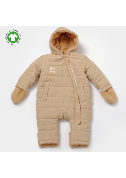 7053OC Bebek Organic Müslin Welsoft Kayısı Kozmonot