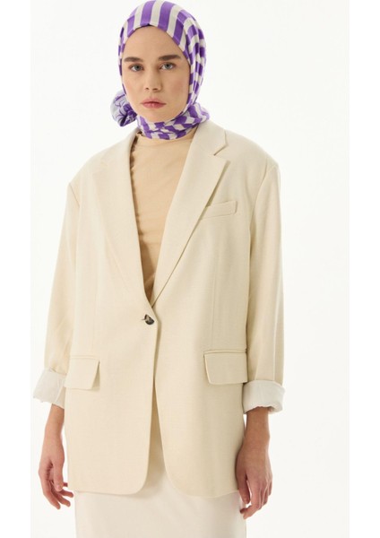 Pamela Çizgili Sarmaşık Desen EflatunPamuklu Şal fırsatları