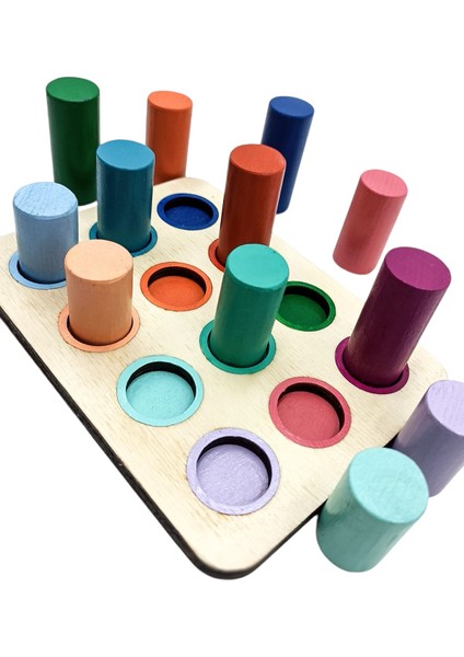 Afili Toys Montessori Renk Eşleştirmeli Tablalı Silindirler fırsatları
