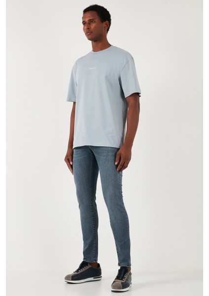 Streç Pamuklu Slim Fit Normal Bel Dar Paça Jeans Erkek Kot Pantolon 1120S02NAPOLI