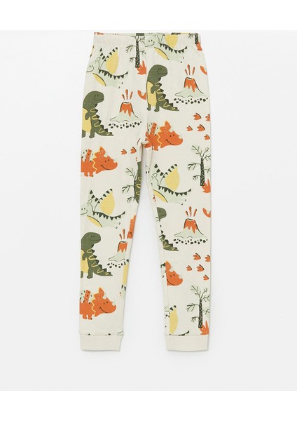 Lcw Baby Baskılı Bisiklet Yaka Uzun Kollu Baskılı Erkek Bebek Pijama Takımı modelleri