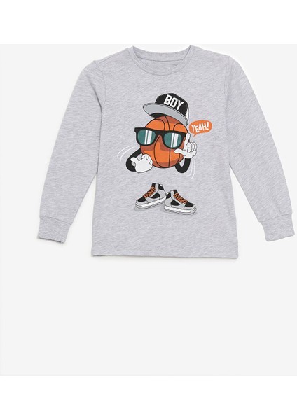 Lcw Kids Bisiklet Yaka Baskılı Uzun Kollu Erkek Çocuk Pijama Takımı fiyatları